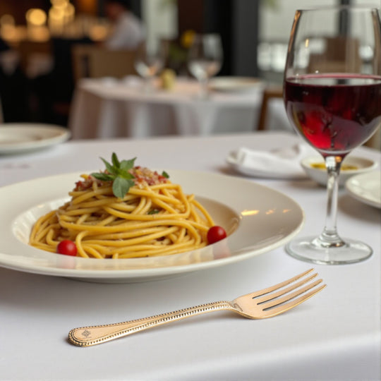 Brass Fork With Bedding Design, Length-8 Inches