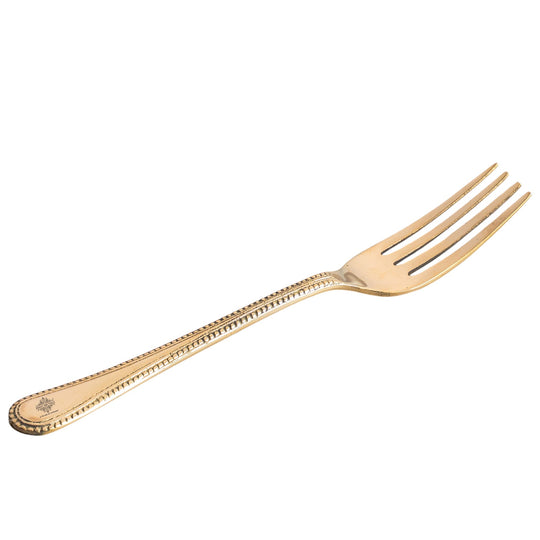 Brass Fork With Bedding Design, Length-8 Inches