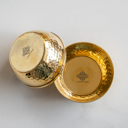 Brass Bowl With Shine Finshed, Diameter-8.89 cm