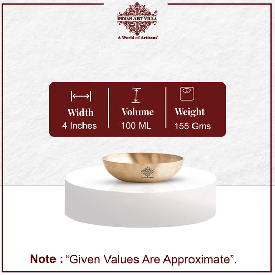 Pure Brass Matt Embossed Rice Plate