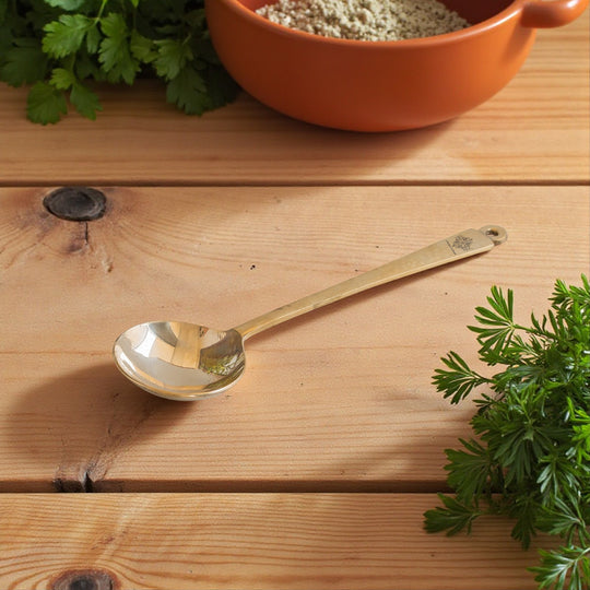 Pure Brass Cutlery Serving Spoon, Kitchenware