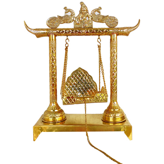 Krishna Ji Brass Jhula Swing for Home & Temple