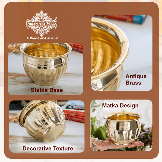 Brass Handmade Designer Planter, Flower Pot, Home Decor