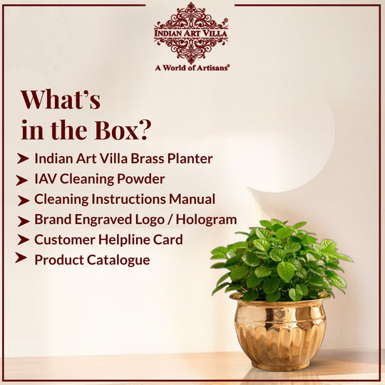 Brass Handmade Designer Planter, Flower Pot, Home Decor