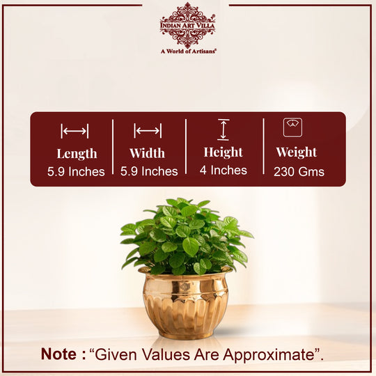 Brass Handmade Designer Planter, Flower Pot, Home Decor