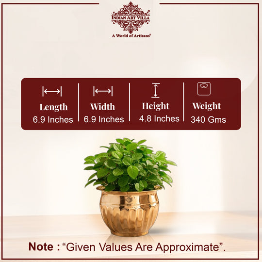 Brass Handmade Designer Planter, Flower Pot, Home Decor