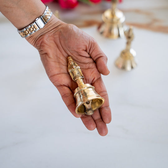 Brass Hanuman Ji Design Pooja Bell or Brass Ghanti
