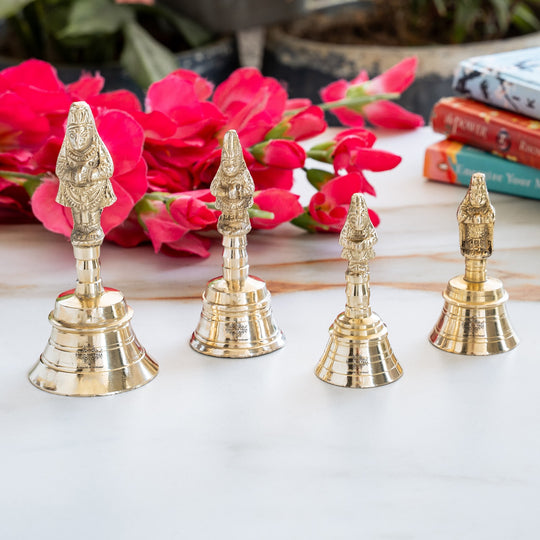 Brass Hanuman Ji Design Pooja Bell or Brass Ghanti