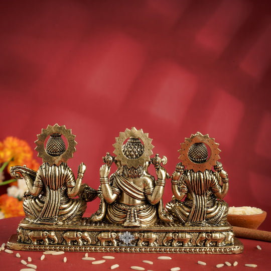 Pure Brass Ganesh Ji Murti With