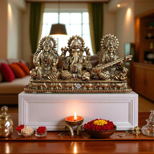 Pure Brass Ganesh Ji Murti With