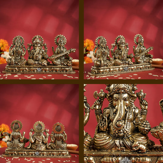 Pure Brass Ganesh Ji Murti With