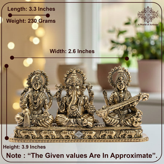 Pure Brass Ganesh Ji Murti With