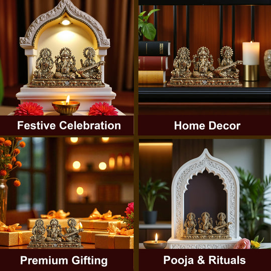 Pure Brass Ganesh Ji Murti With