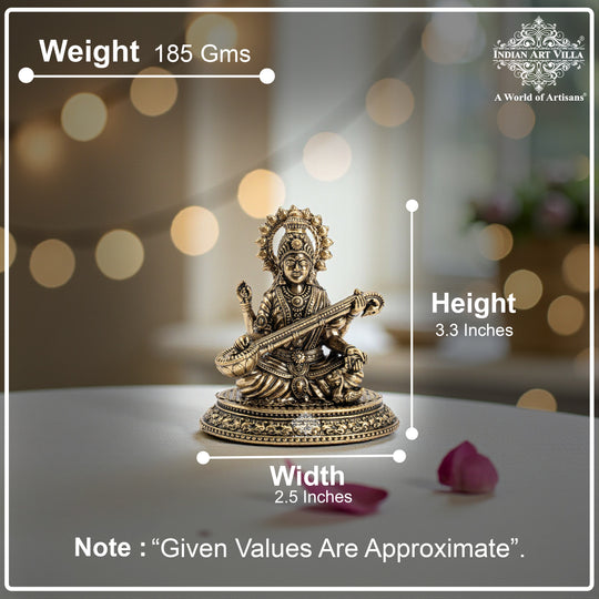 Pure Brass Goddess Saraswati ji Idol