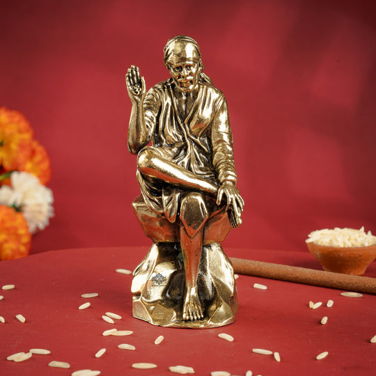Pure Brass Shirdi Sai Baba Murti Idol