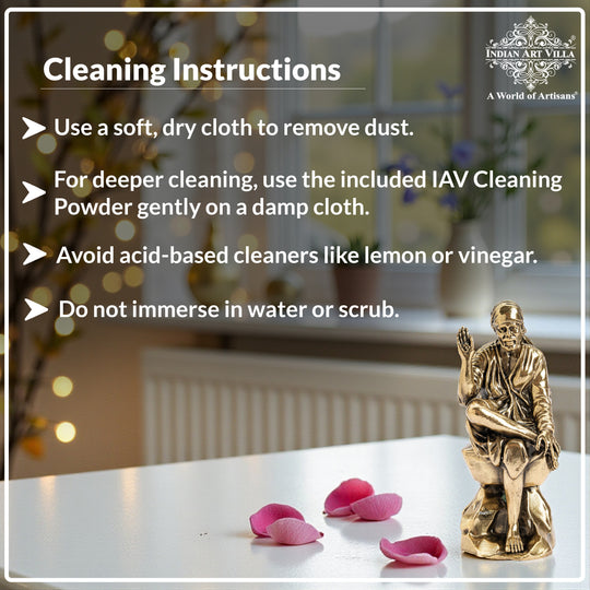 Pure Brass Shirdi Sai Baba Murti Idol