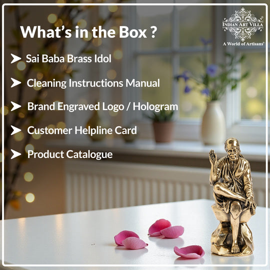 Pure Brass Shirdi Sai Baba Murti Idol