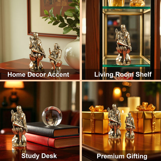 Pure Brass Shirdi Sai Baba Murti Idol