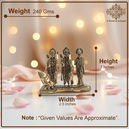 Brass Ram Darbar Idol for Home Temple Decor & Pooja Room