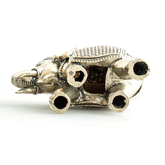 Brass Elephant Showpiece with Raised Trunk