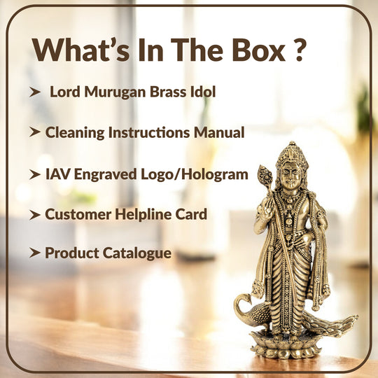 Pure Brass Murgan Murti