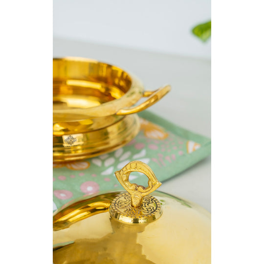 Traditional Brass Kadai for Indian Cooking