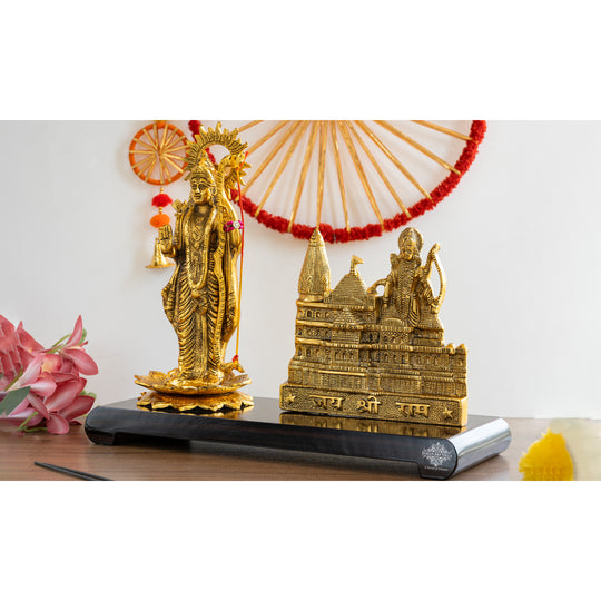 Pure Brass Ram Mandir With Shree Ram Ji-A Divine Blend of Art and Spirituality