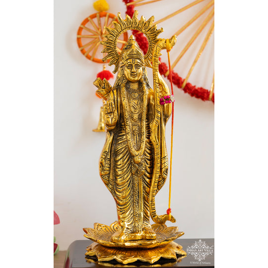 Pure Brass Ram Mandir With Shree Ram Ji-A Divine Blend of Art and Spirituality