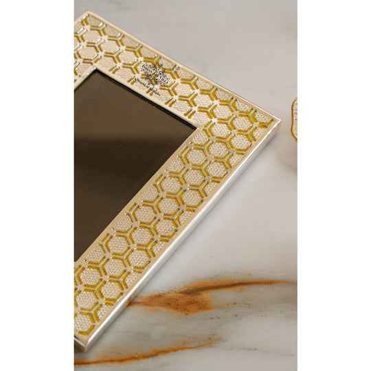 Silver Plated Beehive Design Photo Frame 20x25CM