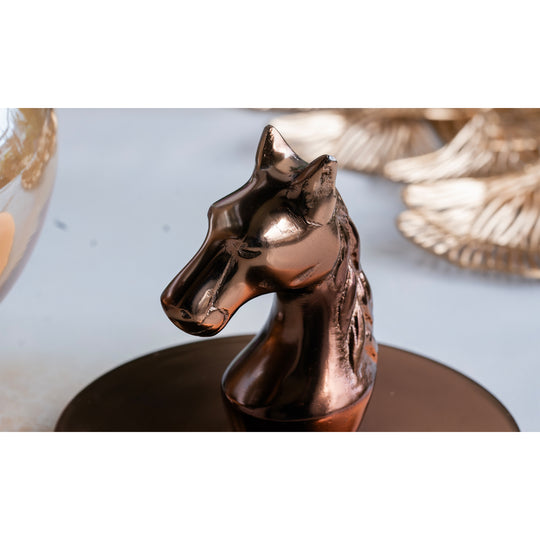 Horse head decorative storage jar 2000 ML top view — Indian Art Villa
