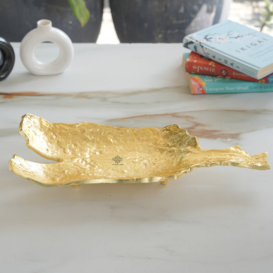 Antique Brass Rough Finish Tray/Paltter