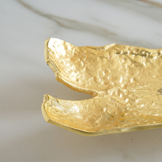 Antique Brass Rough Finish Tray/Paltter