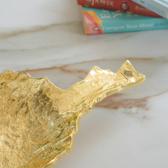 Antique Brass Rough Finish Tray/Paltter