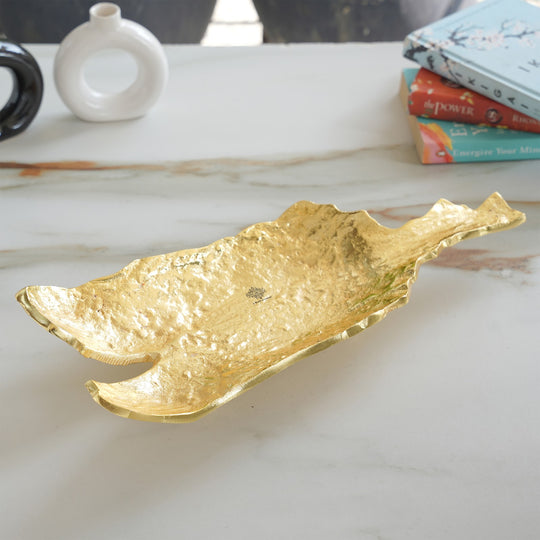 Antique Brass Rough Finish Tray/Paltter