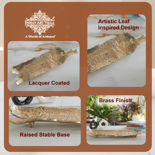 Antique Brass Rough Finish Tray/Paltter