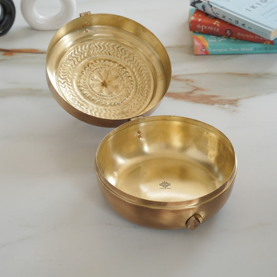 Brass Jewellery Box With Antique Matt Finish