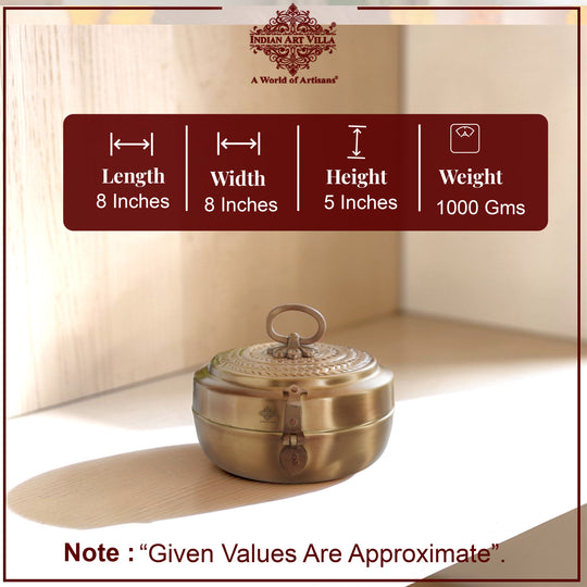 Brass Jewellery Box With Antique Matt Finish