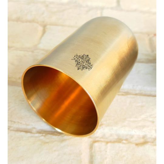 Brass Glass With Matt Finish, Volume-300 ML