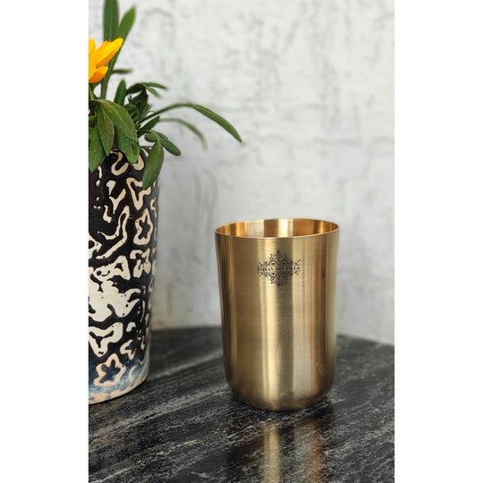 Brass Glass With Matt Finish, Volume-300 ML