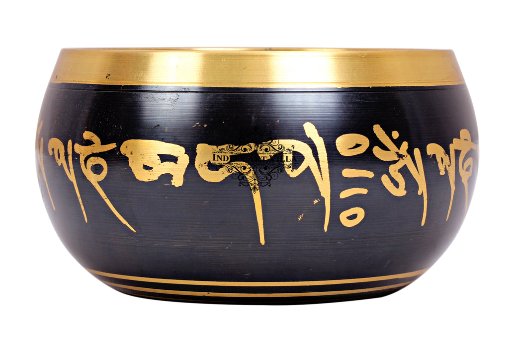 Brass Designer Tibetan Singing Bowl