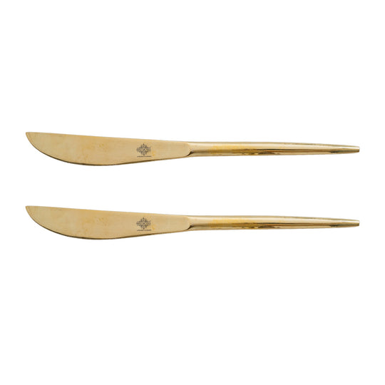 Brass Butter Knife with Flat Handle Design – 22 cm