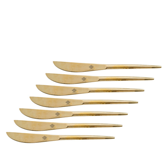 Brass Butter Knife with Flat Handle Design – 22 cm