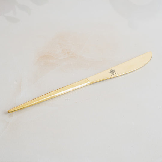 Brass Butter Knife with Flat Handle Design – 22 cm