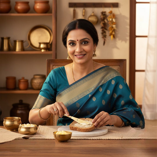 Brass Butter Knife with Flat Handle Design – 22 cm