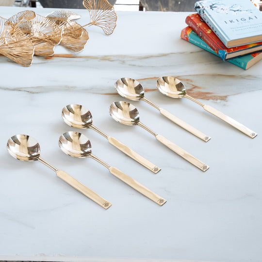 Brass Spoon for serving purpose 25cm