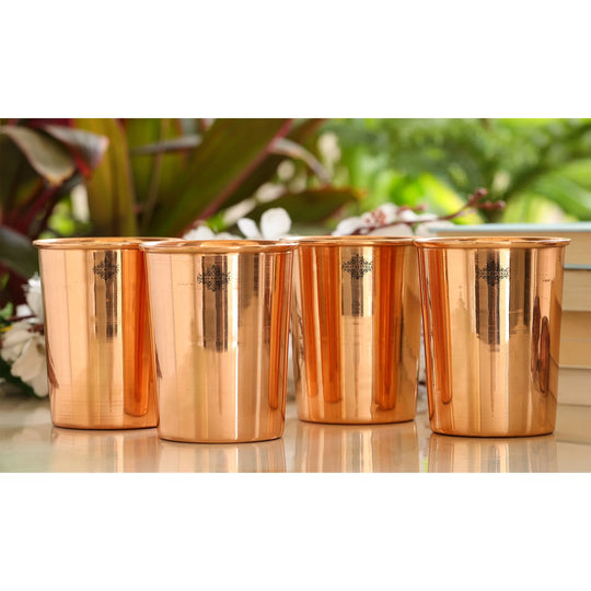 Pure copper tumbler for wellness drinking