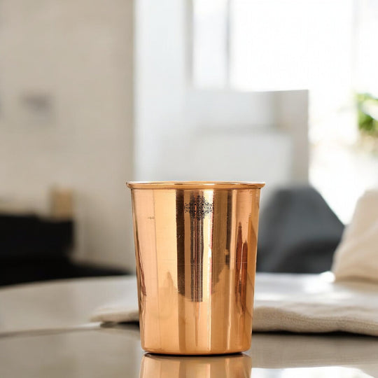 Pure Copper Diamond | Hammered | Shine Finish | Luxury Glasses-275 ML