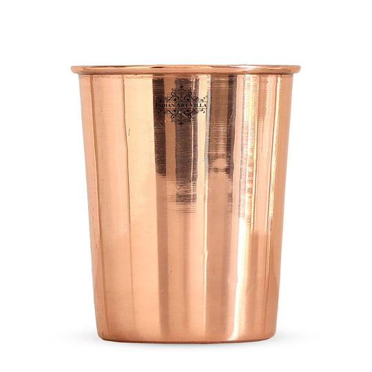 Pure Copper Diamond | Hammered | Shine Finish | Luxury Glasses-275 ML