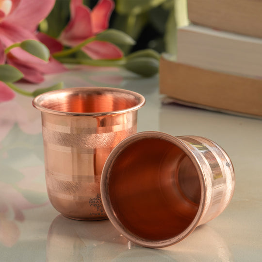 Pure Copper Luxury Design Glass Kids or Temple Use 100ml