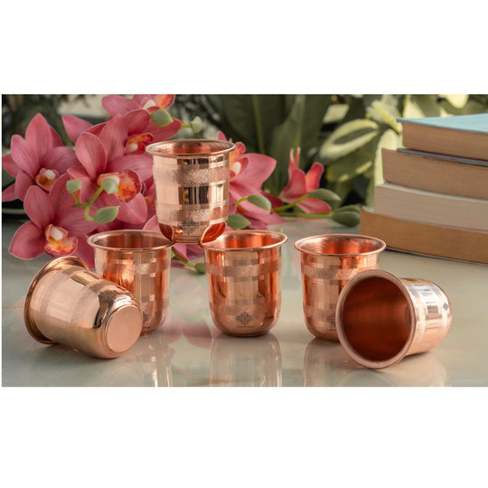 Premium copper drinking glass for home use